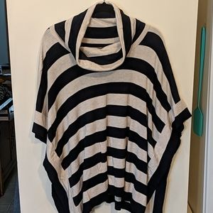 Cowl neck poncho